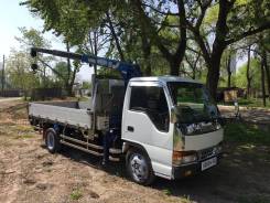 Isuzu Elf. Продам грузовик с манипулятором во Владивостоке, 4 600 куб. см., 3 000 кг.
