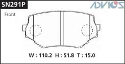 Колодки тормозные F SUZUKI ESCUDO ; GRAND VITARA TL52 ; TL92 (98-05), MAZDA PROCEED LE ADVICS SN291P