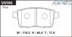Колодки тормозные R MAZDA CX-7 ER (06-12), MPV LY3P (06-), MAZDA CX-9 TB (06-) ADVICS SN586