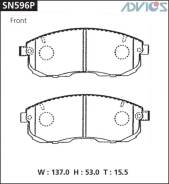 Колодки тормозные F NISSAN PRIMERA P12 (01-05), SKYLINE V35 (01-06), STAGEA M35 (01-07 ADVICS SN596P
