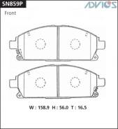 Колодки тормозные F NISSAN CIMA Y33 (96-01), SERENA C24 (99-05), X-TRAIL T30 (01-07), ADVICS SN859P