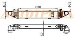 Радиатор интеркулера MERCEDES BENZ C-CLASS W204 06-14/E-CLASS W212 09- SAT ST-A2045000500