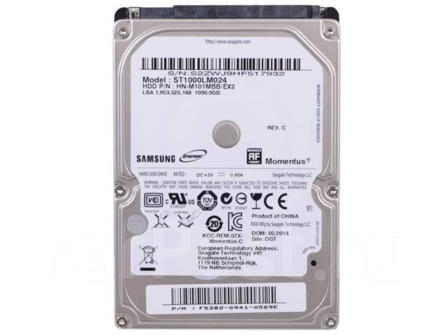 Hdd samsung st1000lm024 не определяется