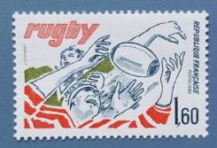 1982 Франция. Спорт. Регби. 1 марка. Чистая