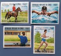 1988 Конго. Спорт. ОИ в Сеуле. 4 марки Чистые