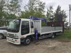 Isuzu Forward. , 2004 гв, гп 6 тонн, стрела 3 тонны, 7 200 куб. см., 6 000 кг., 10 м.