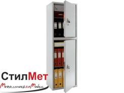 Шкаф бухгалтерский металлический SL-150/2Т размер 1490х460х340 мм