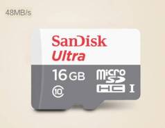 MicroSD. 16 Гб, интерфейс MicroSDHC