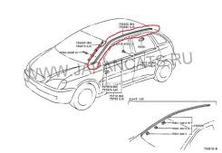 Молдинг крыши. Toyota Nadia, ACN15, SXN15, ACN10, SXN10 Двигатели: 3SFSE, 1AZFSE, 3SFE