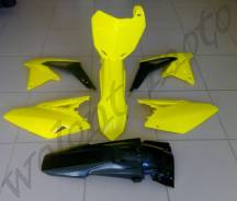 Комплект пластика Polisport Suzuki RMZ450 08-16 черно желтый 90627