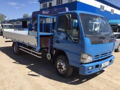 Isuzu. Бортовой с манипулятором NQR75 2008год, 5 200 куб. см., 4 000 кг.