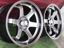 RAYS VOLK RACING TE37. 9.5/10.5x18, 5x114.30, ET35/22, ЦО 73,1 мм.