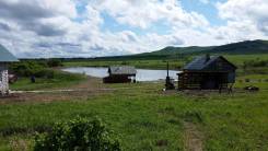 Дома (недвижимость) у собственного озера. База (территория) отдыха. Амурская, р-н Ивановка, площадь дома 199 кв. м., скважина, отопление твердотопливн...