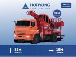 Horyong Sky. Новая автовышка Horyong SKY-320 для монтажа на шасси, вылет 32 м., 32 м.