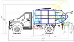 ГАЗ. Новинка! Ряжский мусоровоз на Next, 9м3, в наличии на стоянках, 3 760 куб. см., 2 800 кг.