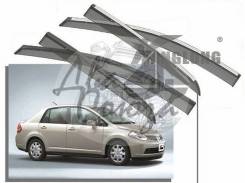 Ветровик на дверь. Nissan Tiida, C11, JC11, NC11 Двигатели: MR18DE, HR15DE, HR16DE