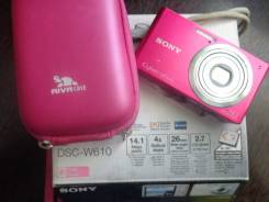 Sony Cyber-shot DSC-W610. 10 - 14.9 Мп, зум: 4х