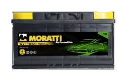 Moratti. 100 А.ч., левое крепление, производство Европа
