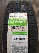Kumho Ecowing ES01 KH27. Летние, 2018 год, без износа, 4 шт