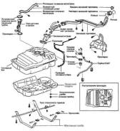 Трубка топливная. Toyota Land Cruiser, UZJ100 Двигатель 2UZFE