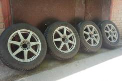 Всесезонный комплект колес Weds + Geolandar I/T-S. 7.0x17 5x100.00, 5x114.30 ET40