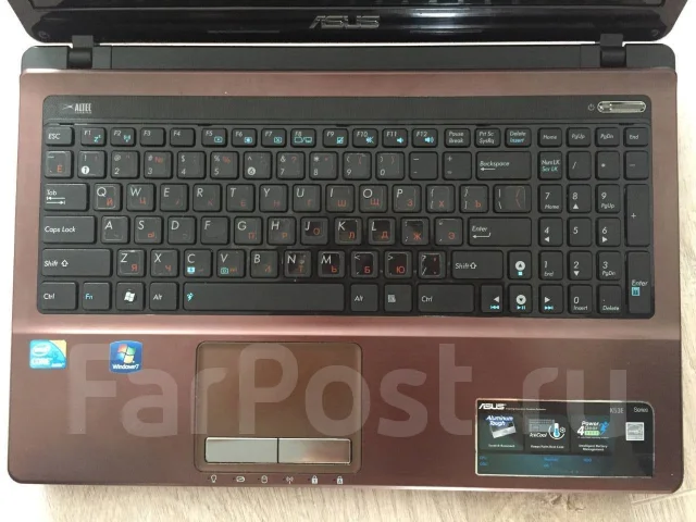 Asus K53E. 15.6", 2,3����, ��� 6 ��, ���� 640���, WiFi: 1, Bluetooth: 1, ����������� �� 2��. ����