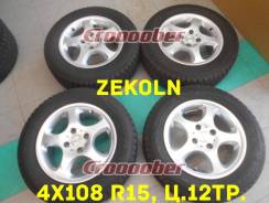 Редкое! Литьё Zekoln 4х108 R15 БП по РФ (100% с Японии). 6.5x15, 4x108.00, ET25