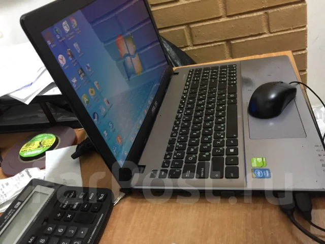 Asus X550CC. 15", 1,8����, ��� 512 ��, ���� 500���, WiFi: 1, Bluetooth: 1 ����