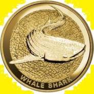 Австралия 1 доллар 2008 Whale Shark Китовая Акула. Карточка