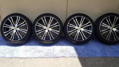 Черная полировка flagrado R17 4*100 на лете 215/40/17. 7.0x17 4x100.00 ЦО 73,0 мм.