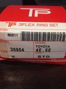 Кольца поршневые. Toyota: Corolla, Tercel, Corsa, Cynos, Raum, Corolla II, Caldina, Paseo, Sprinter, Sera, Starlet Двигатели: 5EFE, 4AF, 4EFE, 2E, 2C...