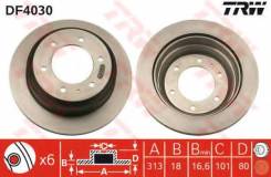 Диск тормозной. Isuzu Trooper Isuzu Bighorn, UBS25GW, UBS73GW, UBS73DW, UBS25DW, UBS26DW, UBS26GW, UBS69GW, UBS69DW Двигатели: 4JX1, 6VD1, 6VE1, DD, 4...