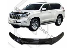 Дефлектор капота. Toyota Land Cruiser Prado, GDJ150W, GDJ151W, TRJ150, KDJ150L, GRJ150W, GRJ151W, TRJ150W, GDJ150L, GRJ151, GRJ150, GRJ150L Двигатели...