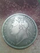Британия 1 Крона 1821г. Георг 4. Серебрр