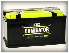 Dominator. 100 А.ч., левое крепление, производство Россия
