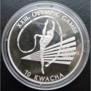 10 квача.2003г. Малави. Олимпиада/Худ. гим-ка. Серебро. RARE. Proof.