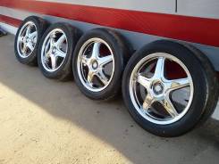 Диски хром с резинной 215/55R17 Австралия. 6.5x17 4x100.00, 5x100.00 ET44 ЦО 73,0 мм.