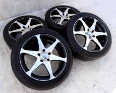 Диски Hokuto Racing на лете 215x50xR17. 7.0x17 5x114.30 ET40 ЦО 73,1 мм.