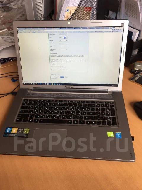 Lenovo IdeaPad Z710. 17.3", 2,4����, ��� 16 ��, ���� 256���, WiFi: 1, Bluetooth: 1, ����������� �� 5��. ����