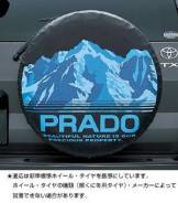 Чехол для запасного колеса. Toyota Land Cruiser Prado, TRJ125, RZJ120, LJ125, KDJ125, GRJ120, TRJ120W, KZJ120, KDJ121, RZJ125, VZJ120, RZJ120W, KDJ120...