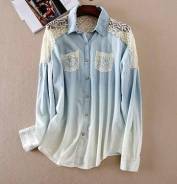 Рубашки джинсовые. 48, 50, 52