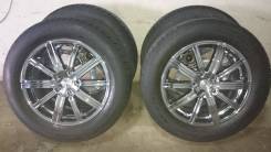 Продам комплект колёс R18 диски(хром) +235/60R18 шины (лето). 7.5x18 5x114.30 ET55
