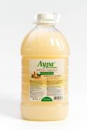 Крем- мыло “АУРА” Миндальное молочко (Белое), 5л
