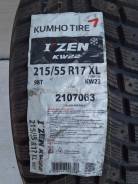 Kumho I'Zen KW22. Зимние, под шипы, 2014 год, без износа, 4 шт