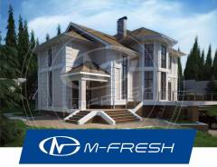 M-fresh Level Up! (Проект большого просторного дома с террасой! ). 400-500 кв. м., 2 этажа, 6 комнат, бетон