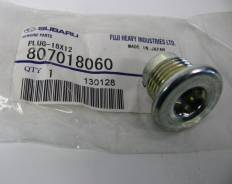 Пробка поддона сливная. Subaru: Pleo, Forester, Legacy, R2, Impreza, XV, R1, Exiga, Sambar, Stella Двигатели: EN07E, EJ20E, EJ255, EJ20X, EJ20Y, EJ253...