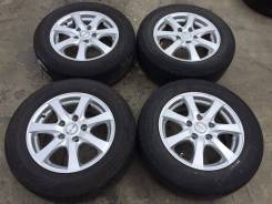 195/65 R15 Dunlop, Bridgestone литые диски 5х114.3 (L13-1508). 6.0x15" 5x114.30 ET43 ЦО 72,0 мм.
