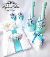Бокалы и украшения на бутылки. Под заказ