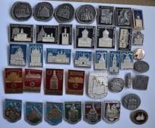 Значки подборка Зодчество Монастыри 39 шт Обмен