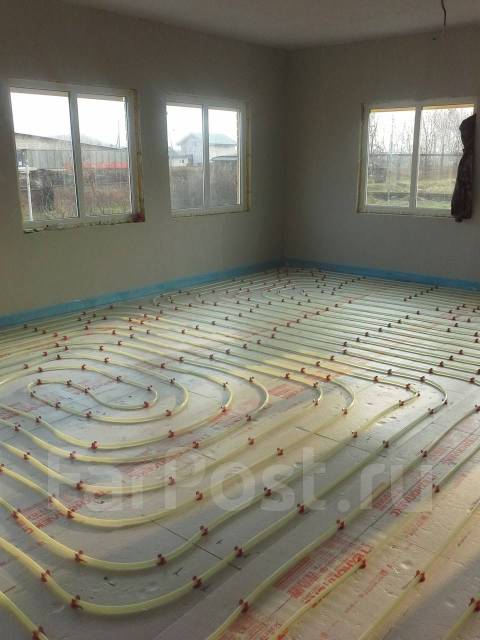 Монтаж водяного теплого пола. Отопление, водснабжение, канализация ...